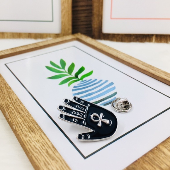 Only ships with $15 orders. Hand-Shaped Enamel Pin - Picture 2 of 2